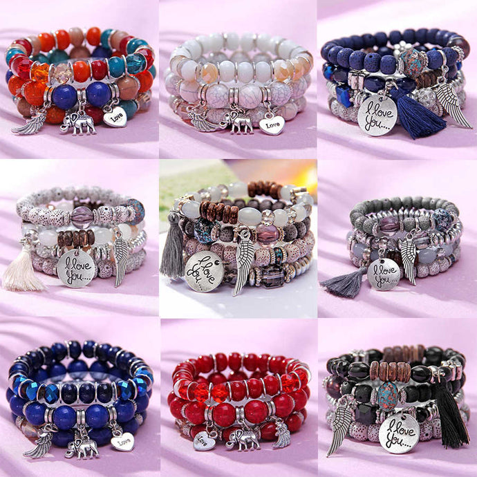 Pulseras mujer Lote 6 unid. (surtido)